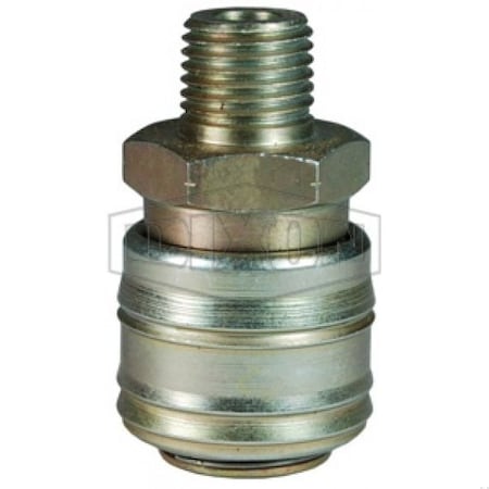 Dixon M Series ARO Quick Disconnect Pneumatic Coupler, 1/2 in Nominal, Quick Disconnect Coupler x FNPT, 30 3MM4-PL